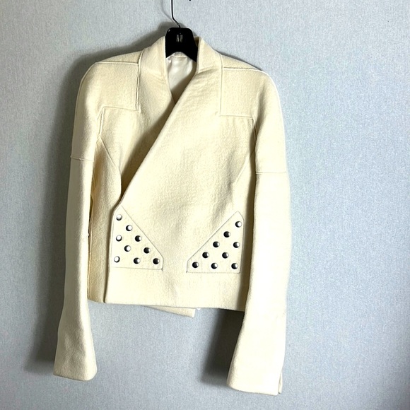 Rick Owens Jackets & Blazers - Rick Owens 100% cashmere women luxury jacket coat sz 40 eur 4US ivory new